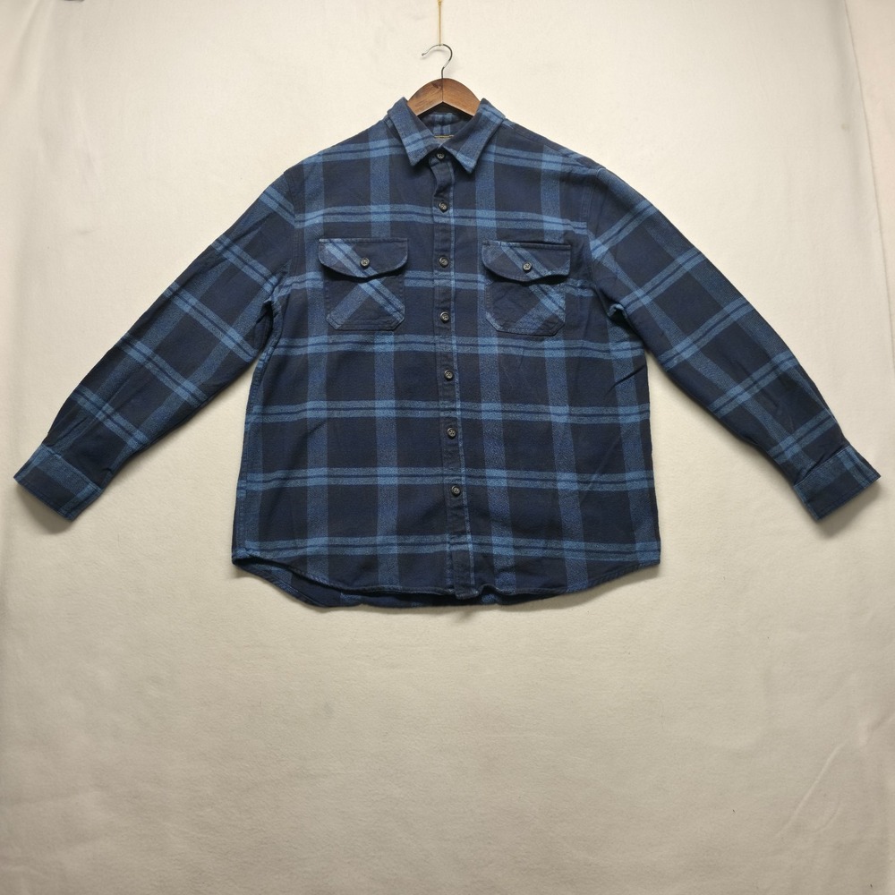 Anchorage Men's Blue Plaid Flannel Size Large